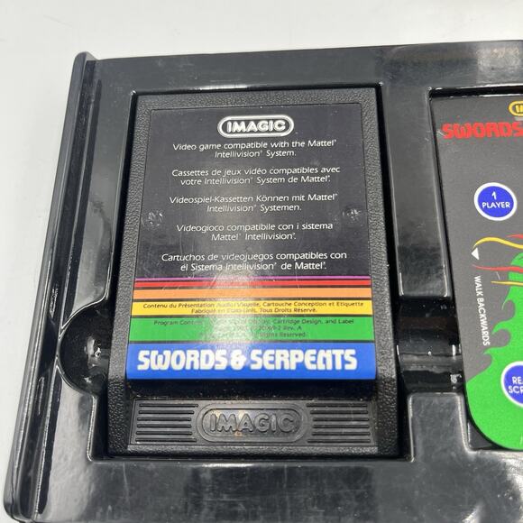 Vtg Intellivision Video Game Swords & Serpents w/ Box Manual & Cartridge IMagic - Picture 6 of 16
